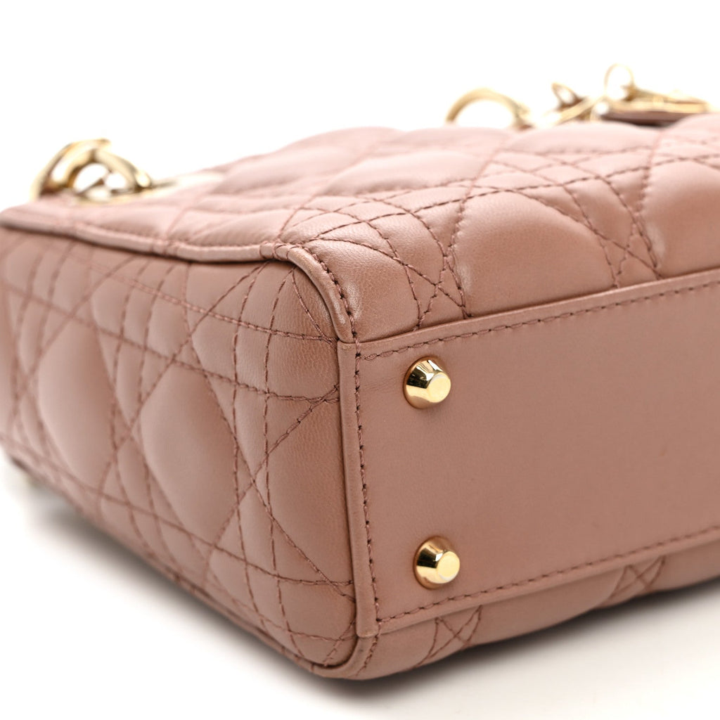 Lambskin Cannage Mini Lady Dior Fard AT My store