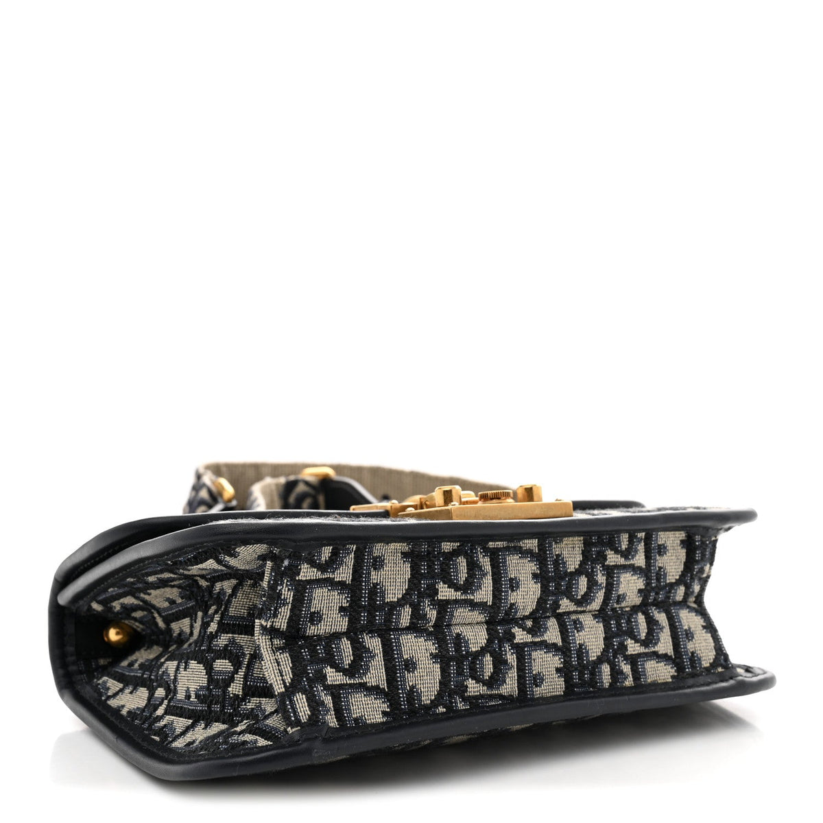 Oblique Small DiorAddict Flap Bag Navy Blue AT My store