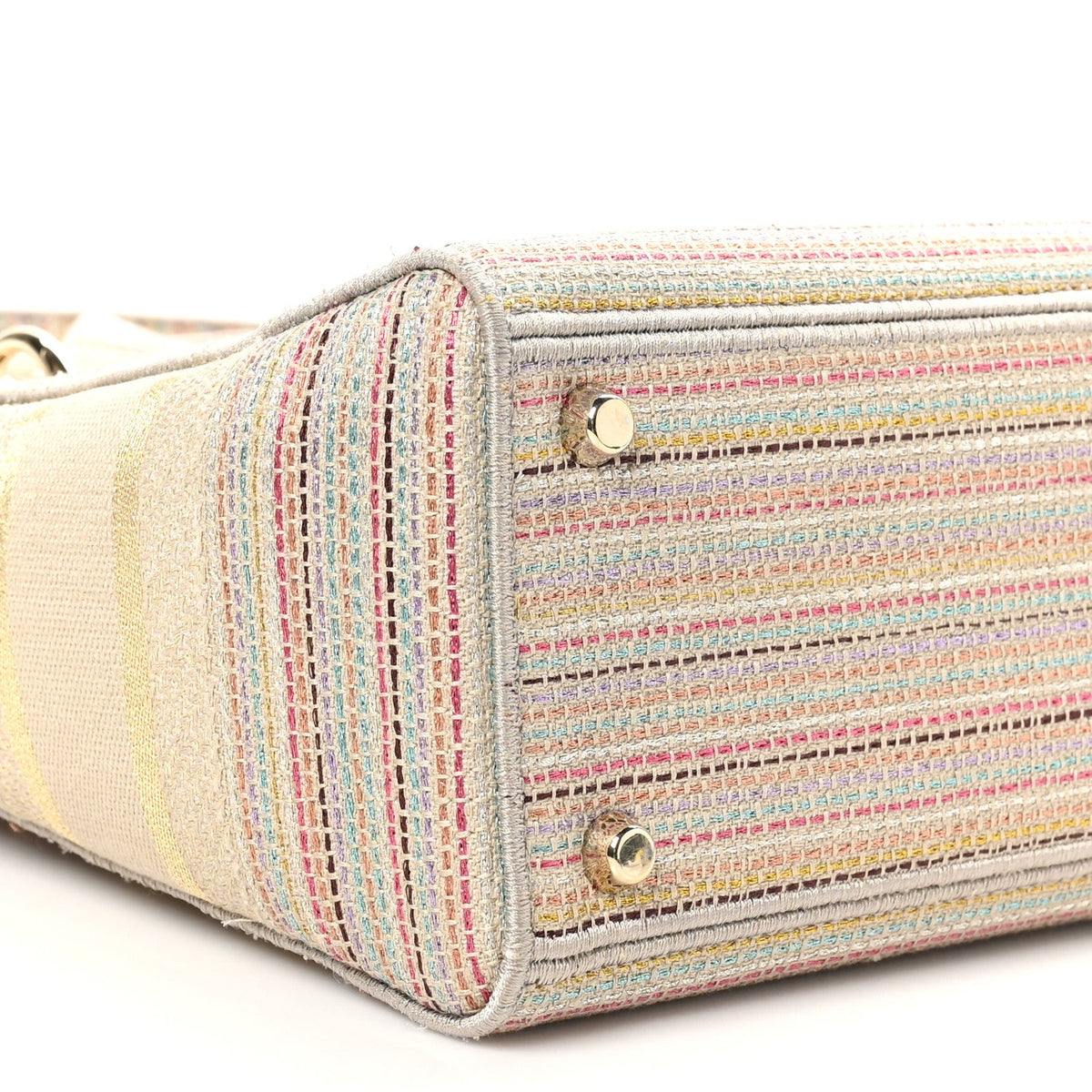 Canvas Embroidered Medium Lady D-Lite Beige Multicolor AT My store
