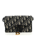 Oblique Saddle Belt Bag Blue AT My store