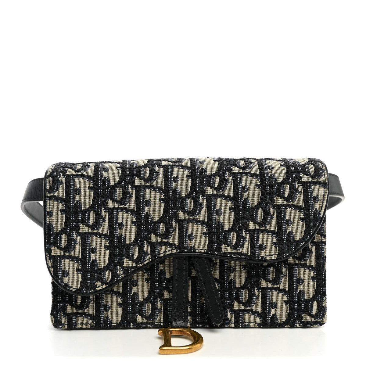 Oblique Saddle Belt Bag Blue AT My store