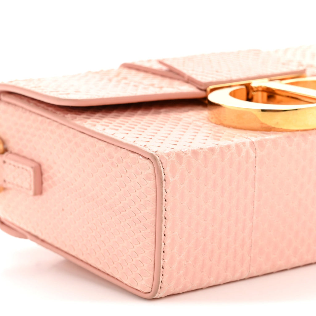 Snakeskin 30 Montaigne Box Bag Rose Clair AT My store