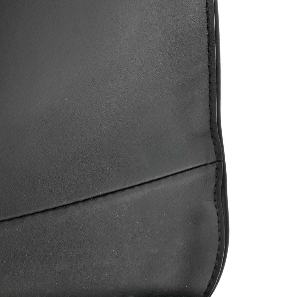 Tweed Saddle Crossbody Bag Black Silver AT My store
