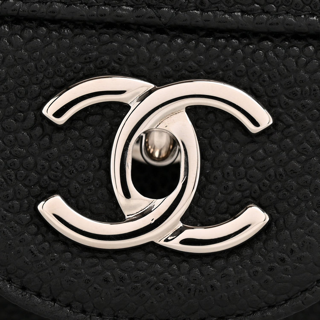 Caviar Quilted Jumbo Double Flap Black At My store