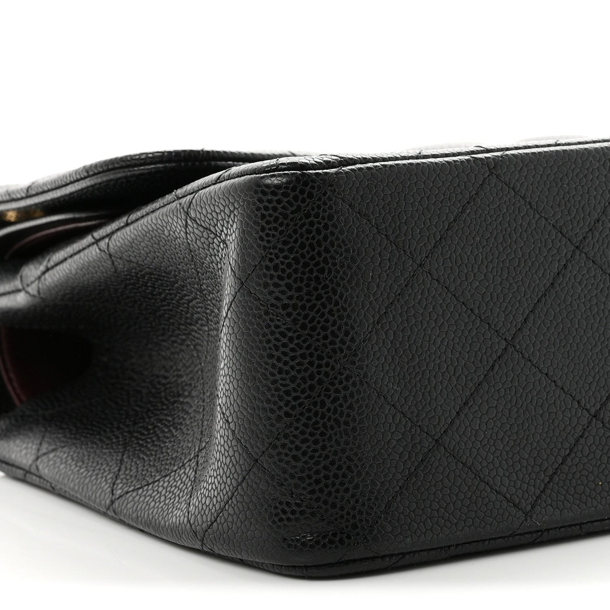 Caviar Quilted Jumbo Double Flap Black At My store