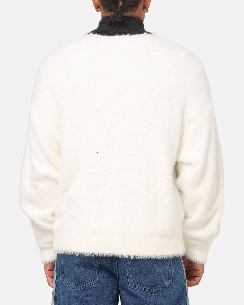 Best-Selling Adidas Faux Mohair Classic Track Top Off White/Black