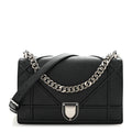 Grained Calfskin Medium Diorama Flap Bag Black AT My store