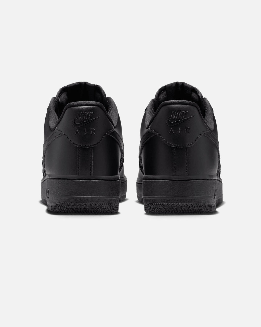 Top Seller Nike Air Force 1 '07 Edge Black/Black-Metallic Silver