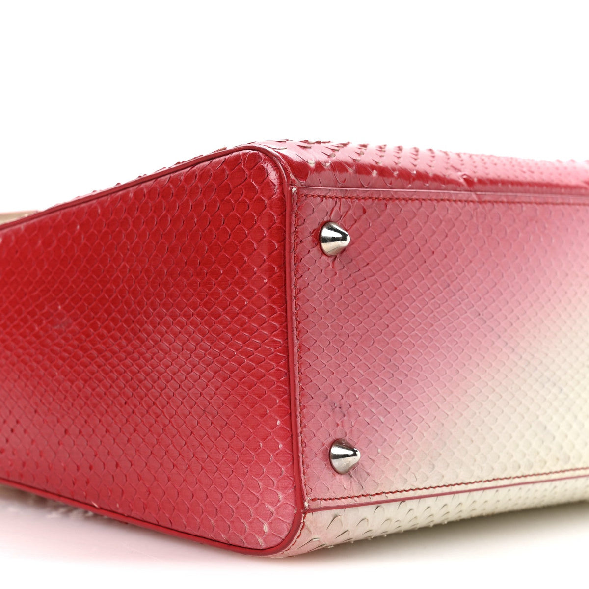 Snakeskin Ombre Medium Lady Dior Red White AT My store