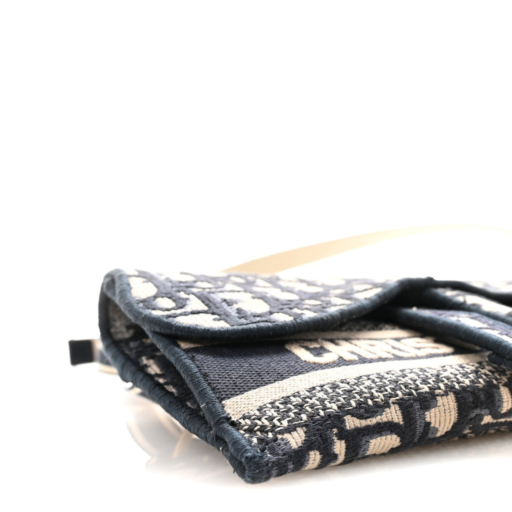 Oblique Slim Saddle Pouch Blue AT My store
