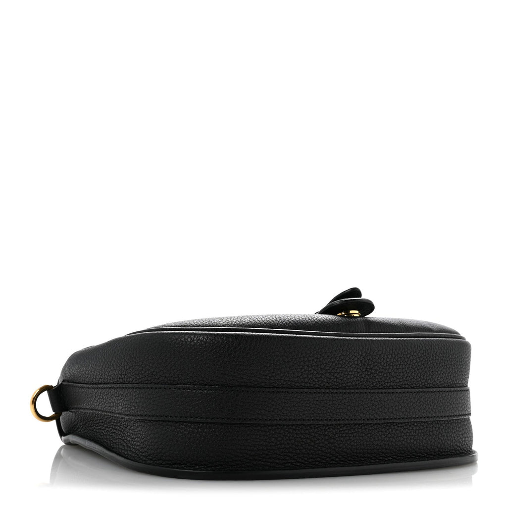 Grained Calfskin Large Bobby Flap Black AT My store