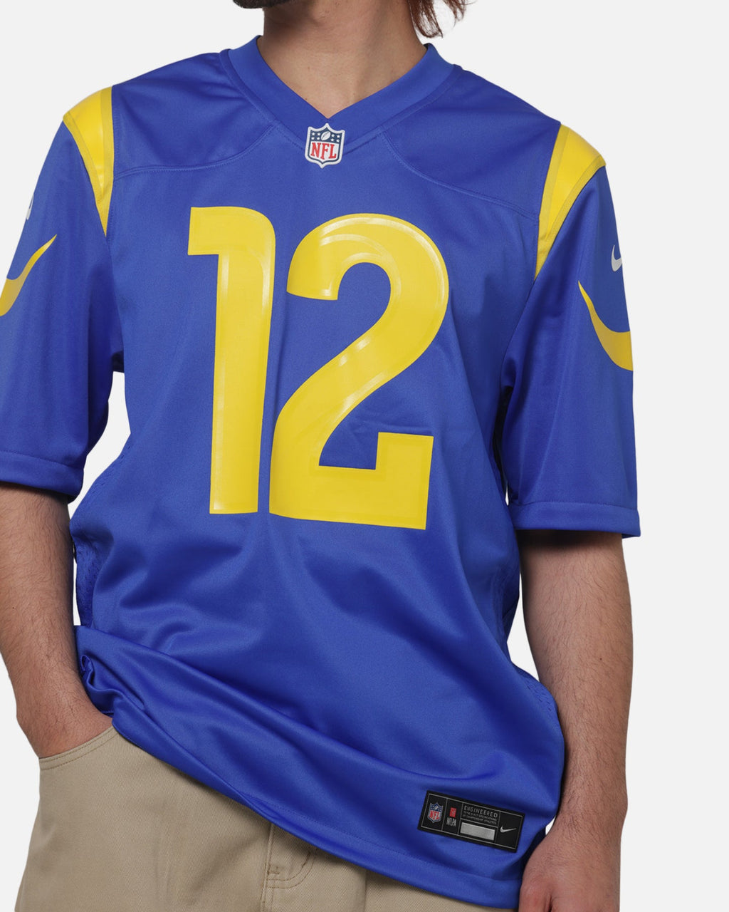 Top Seller Nike Los Angeles Rams Puka Nacua #12 Home Game NFL Jersey Official Team Colours