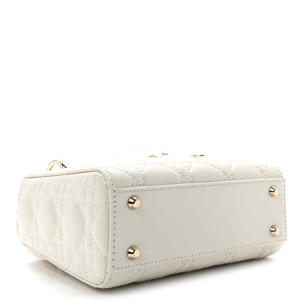Lambskin Cannage Mini Lady Dior Latte AT My store