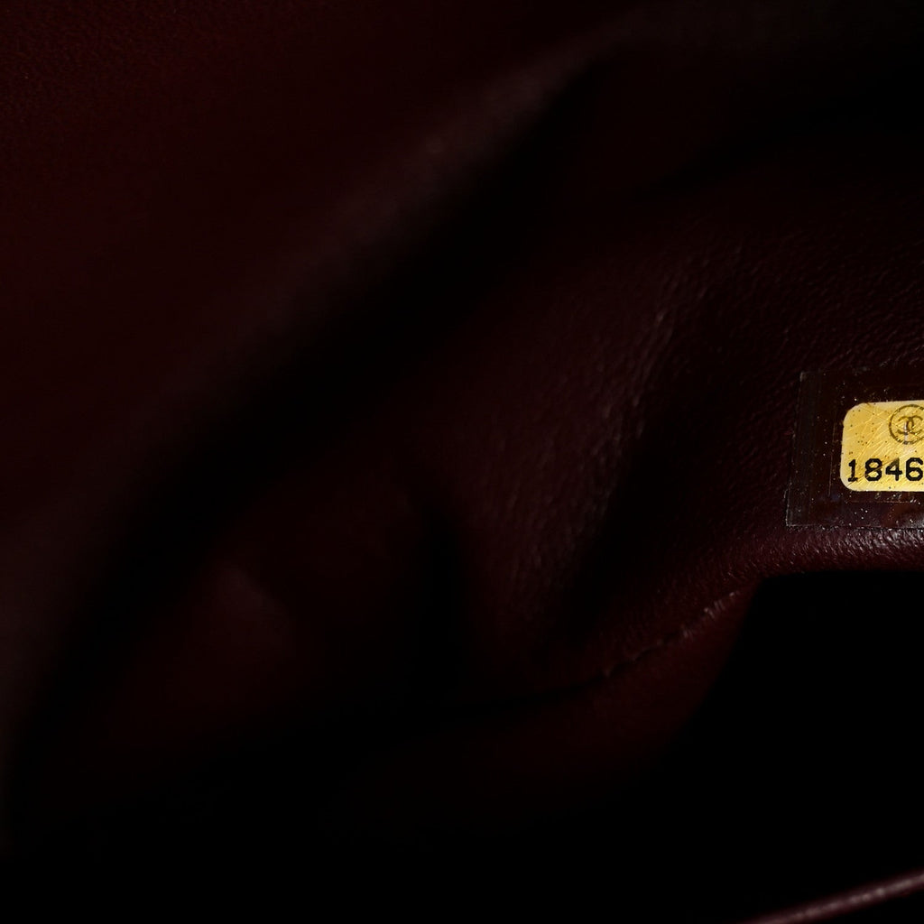 Lambskin Quilted Jumbo Double Flap Black At My store