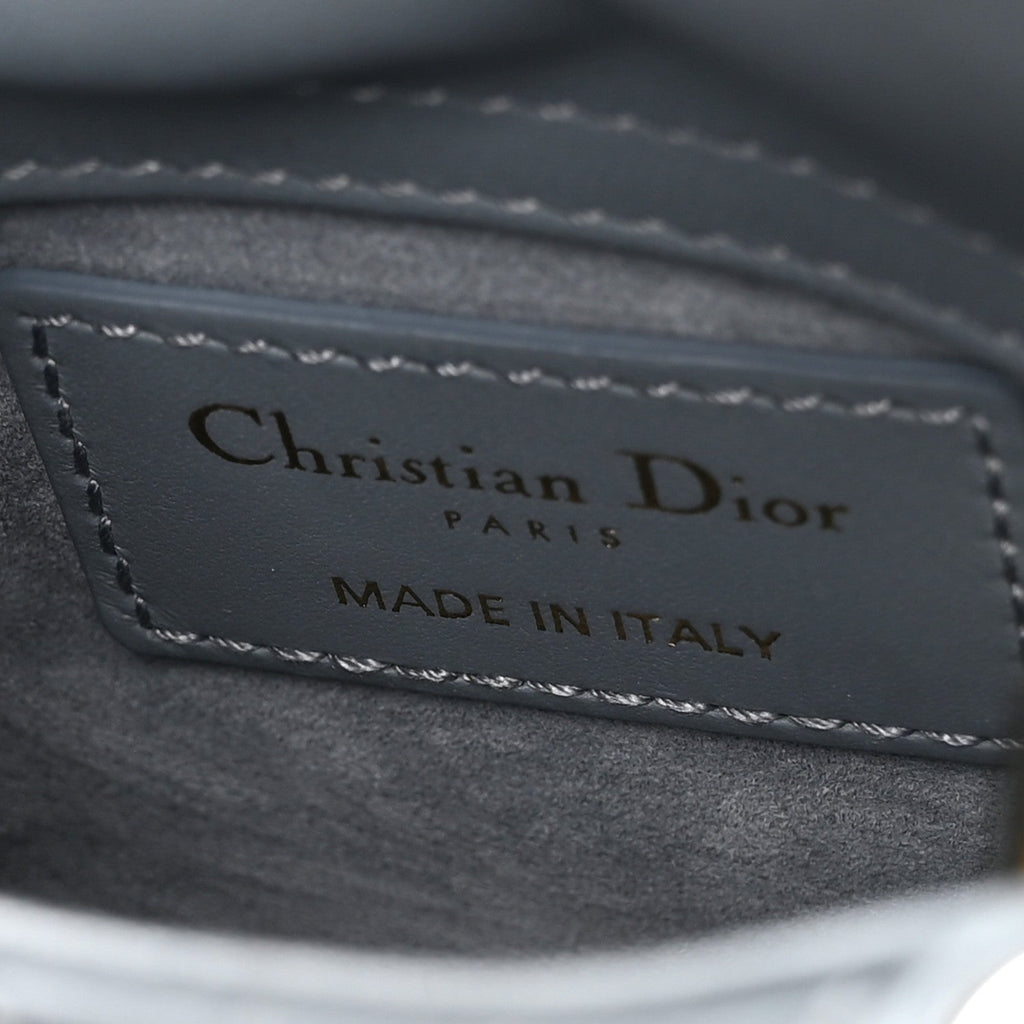 Lambskin Cannage Micro Lady Dior Cloud Blue AT My store