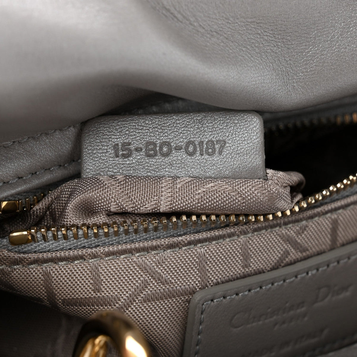Lambskin Cannage Mini Lady Dior Gray Opaline Gray Opaline AT My store
