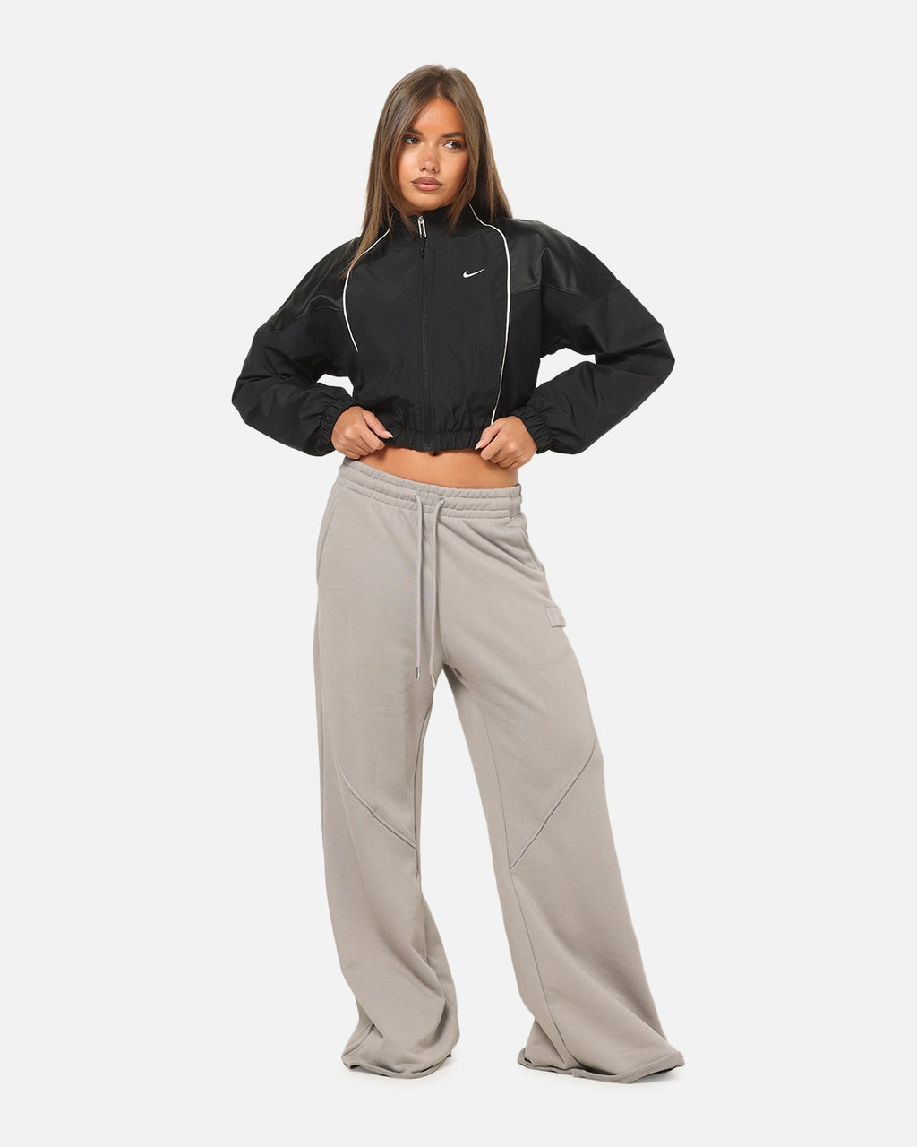 Top Seller Nike Women's Sportswear Shrunken Track Jacket Black/Black