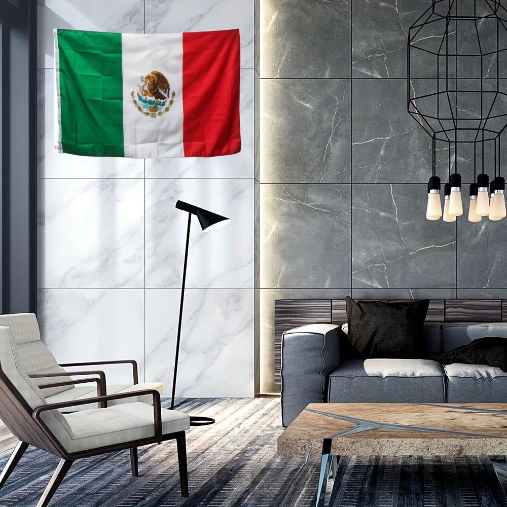 2026 New Production 1pc Flags Mexican Flag Vivid Colors And Fade Resistant Double Stitching With Brass Grommet, 3x5 Feet