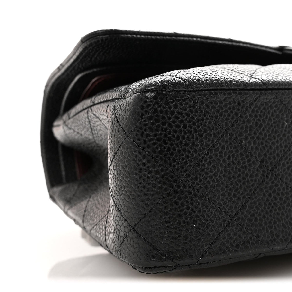 Caviar Quilted Medium Double Flap Black At My store