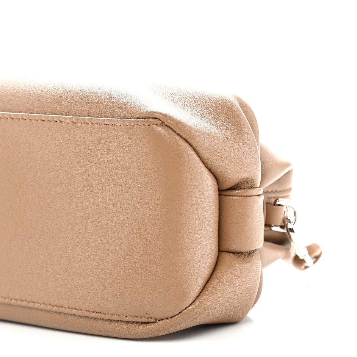 Supple Lambskin Bow Pouch Camel AT My store