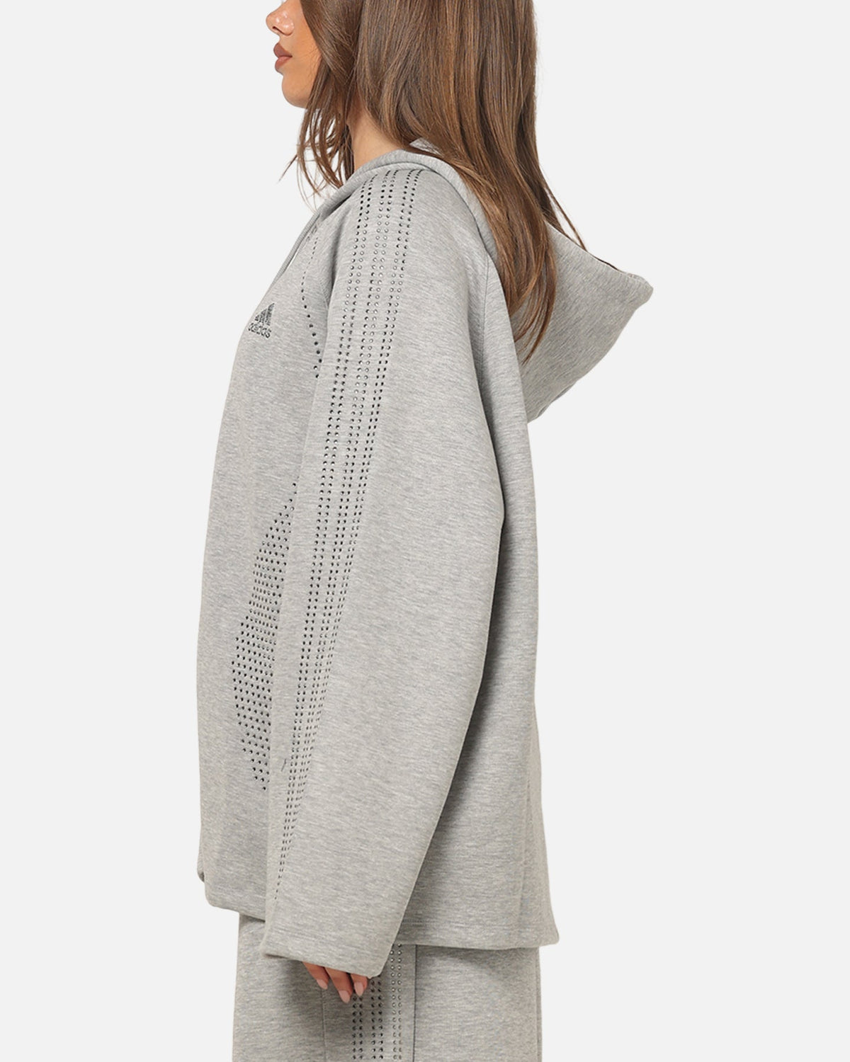 Best-Selling Adidas Women's Teamgeist Rhinestone Track Top Grey Marle