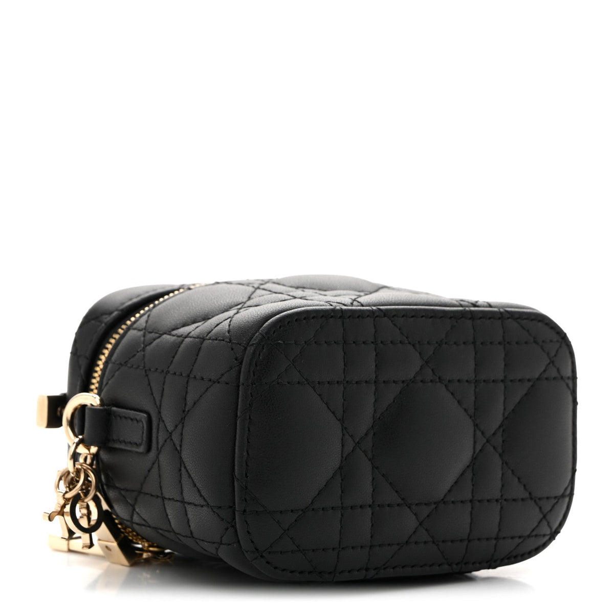 Lambskin Cannage Micro Lady Dior Vanity Case Black AT My store