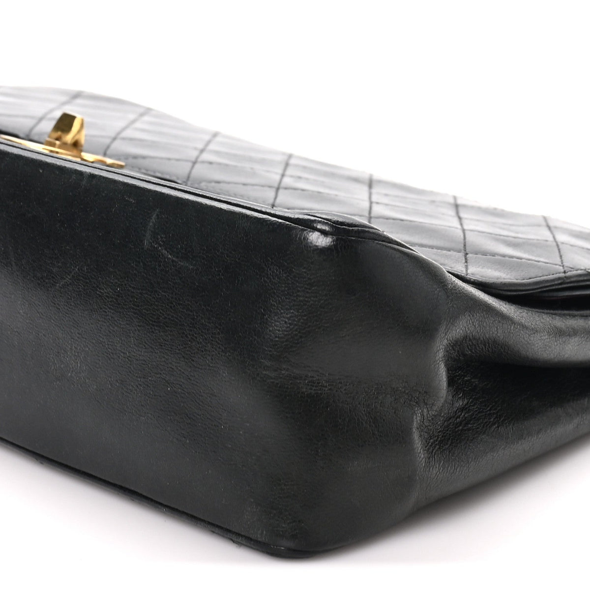 Lambskin Quilted Medium Double Flap Bijoux Chain Black At My store