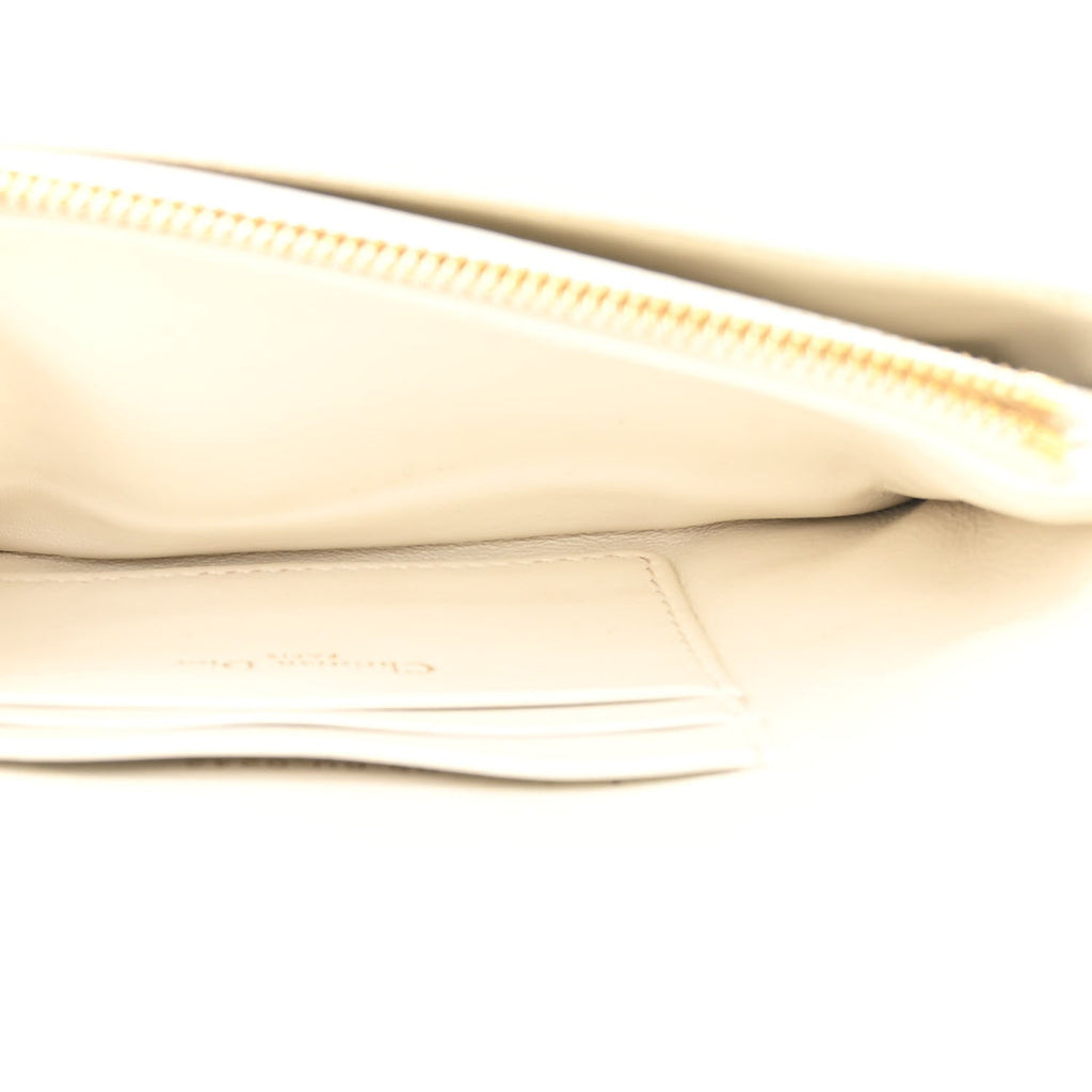 Calfskin Macrocannage Mini Caro Bag White AT My store