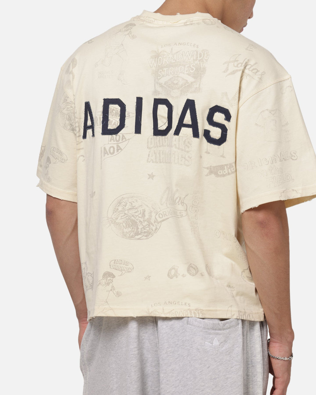 Best-Selling Adidas Vintage All Over Print T-Shirt Night Indigo