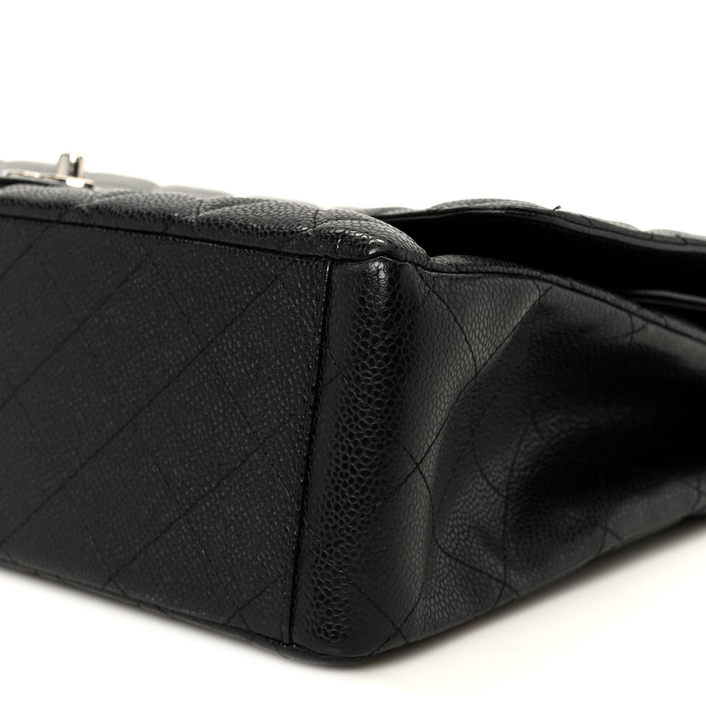 Caviar Quilted Maxi Double Flap Black At My store