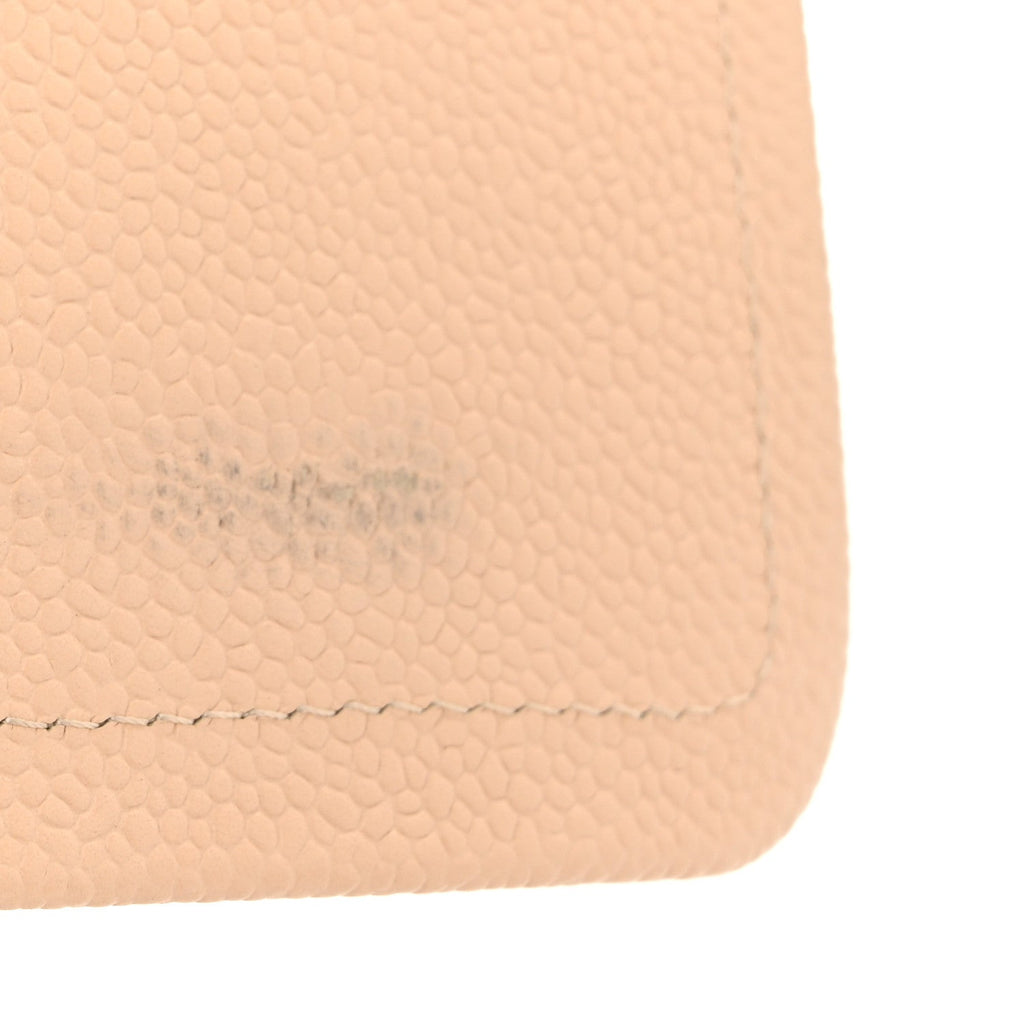 Caviar Quilted Jumbo Double Flap Beige Clair At My store