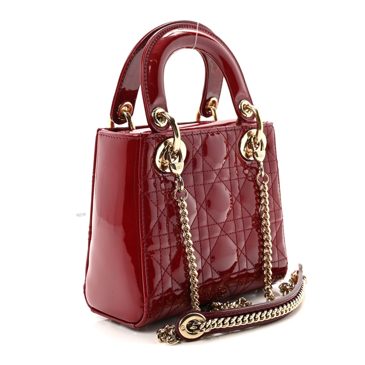 Patent Cannage Mini Lady Dior Red AT My store