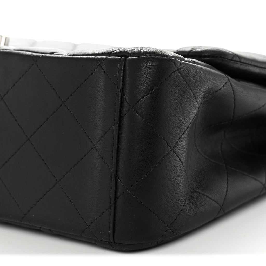 Lambskin Quilted Maxi Double Flap Black At My store