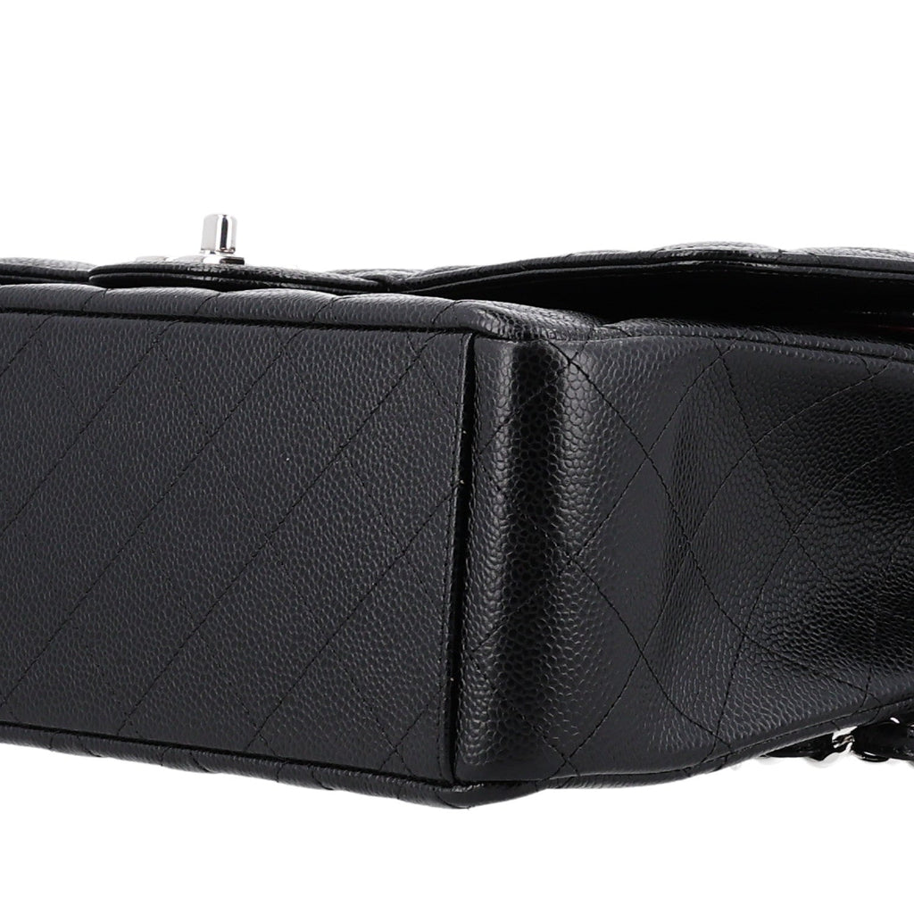 Caviar Quilted Maxi Double Flap Black At My store