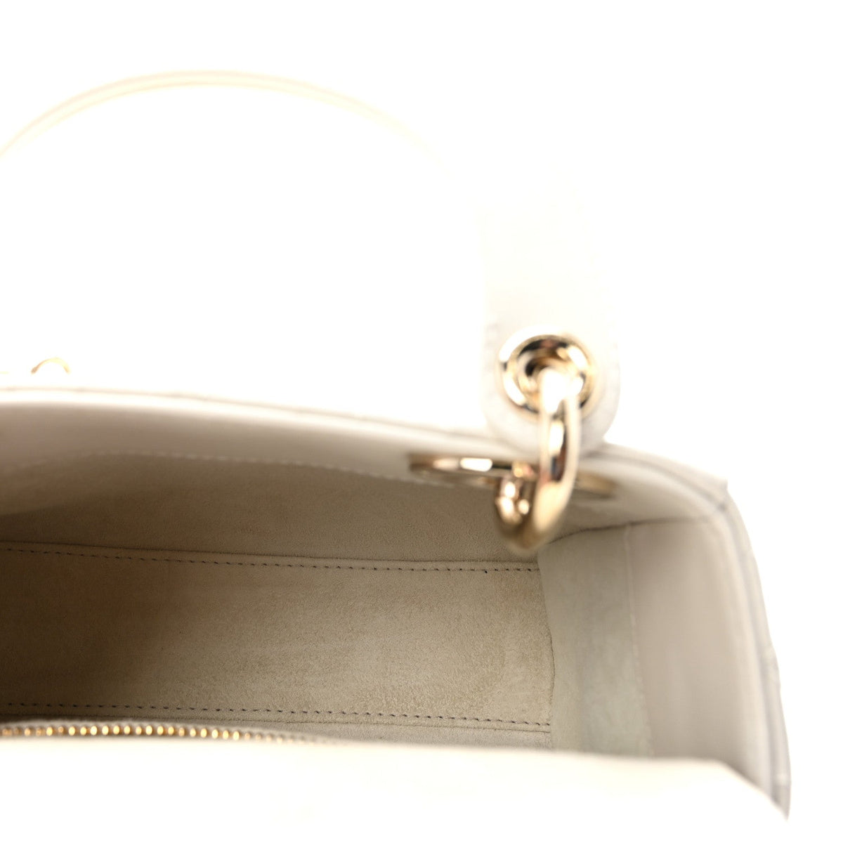 Lambskin Cannage Mini Lady Dior Latte AT My store