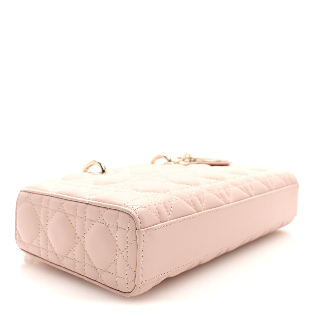 Lambskin Cannage Medium Lady D-Joy Powder Pink AT My store