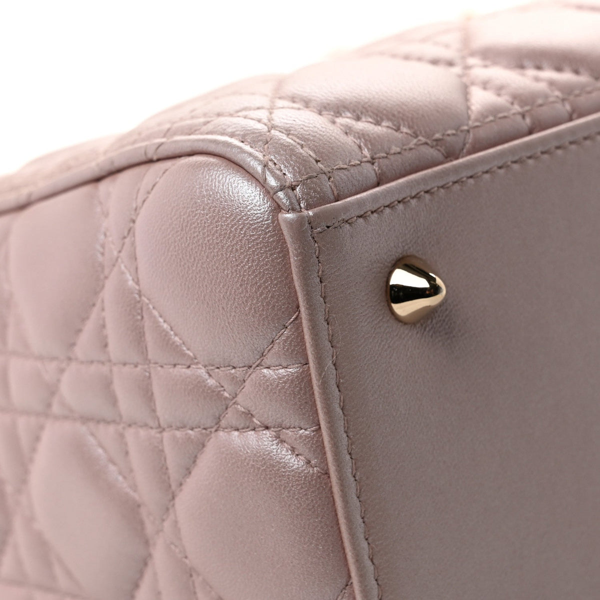 Pearly Lambskin Cannage Medium Lady Dior Lotus AT My store