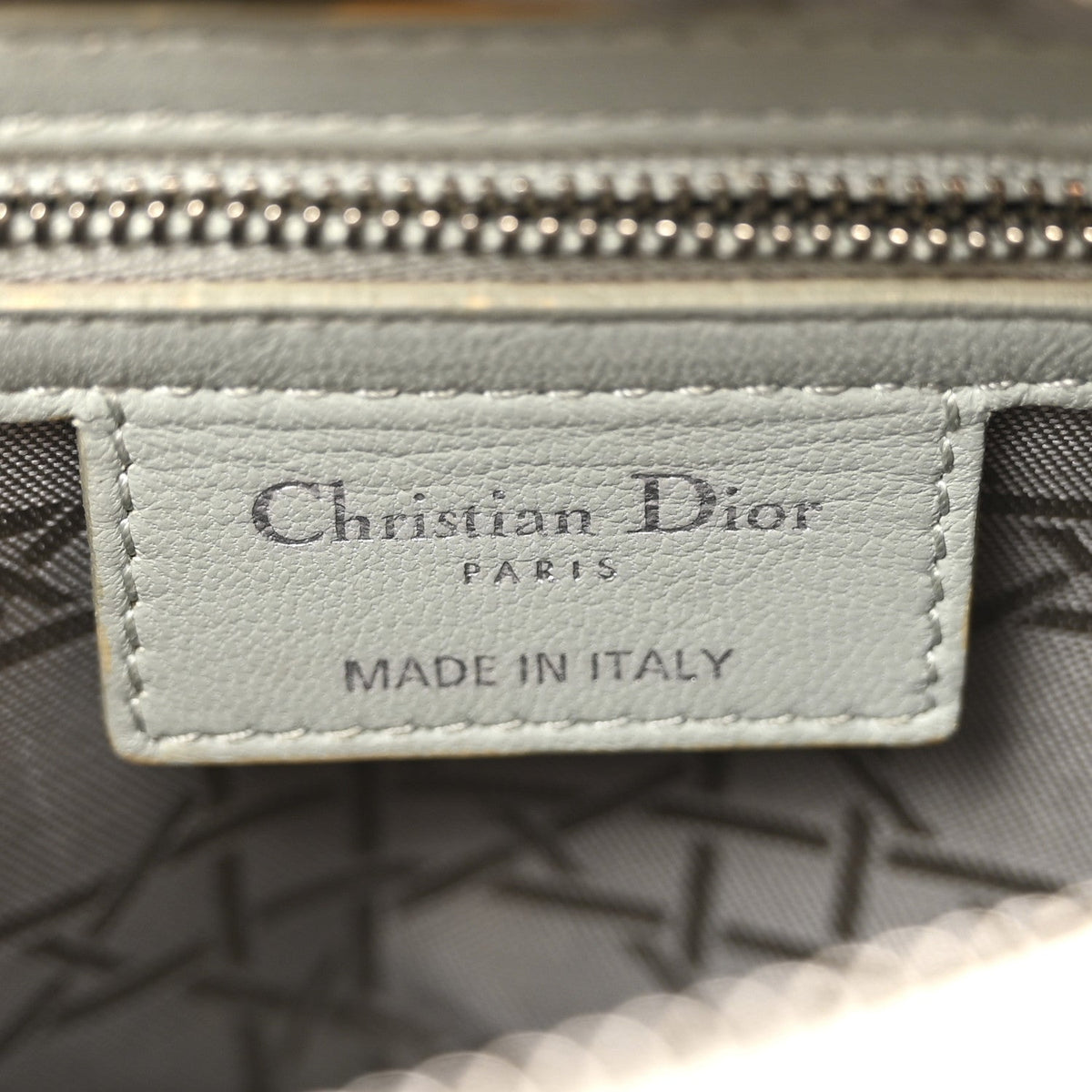 Lambskin Cannage Medium Lady Dior Green AT My store