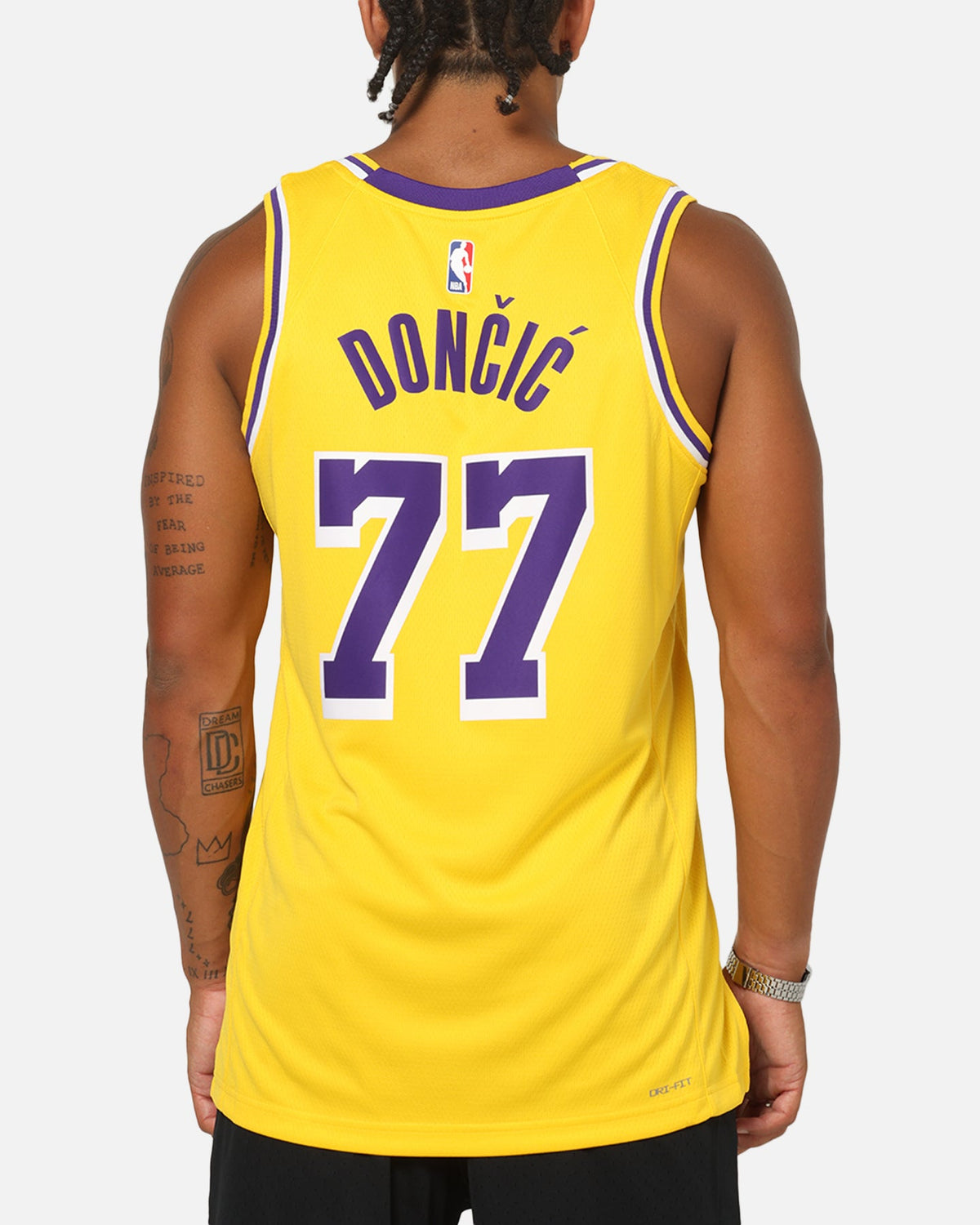 Top Seller Nike Luka Doncic Los Angeles Lakers #77 Icon Edition 2022/23 Nike Dri-Fit NBA Swingman Jersey Amarillo/Doncic