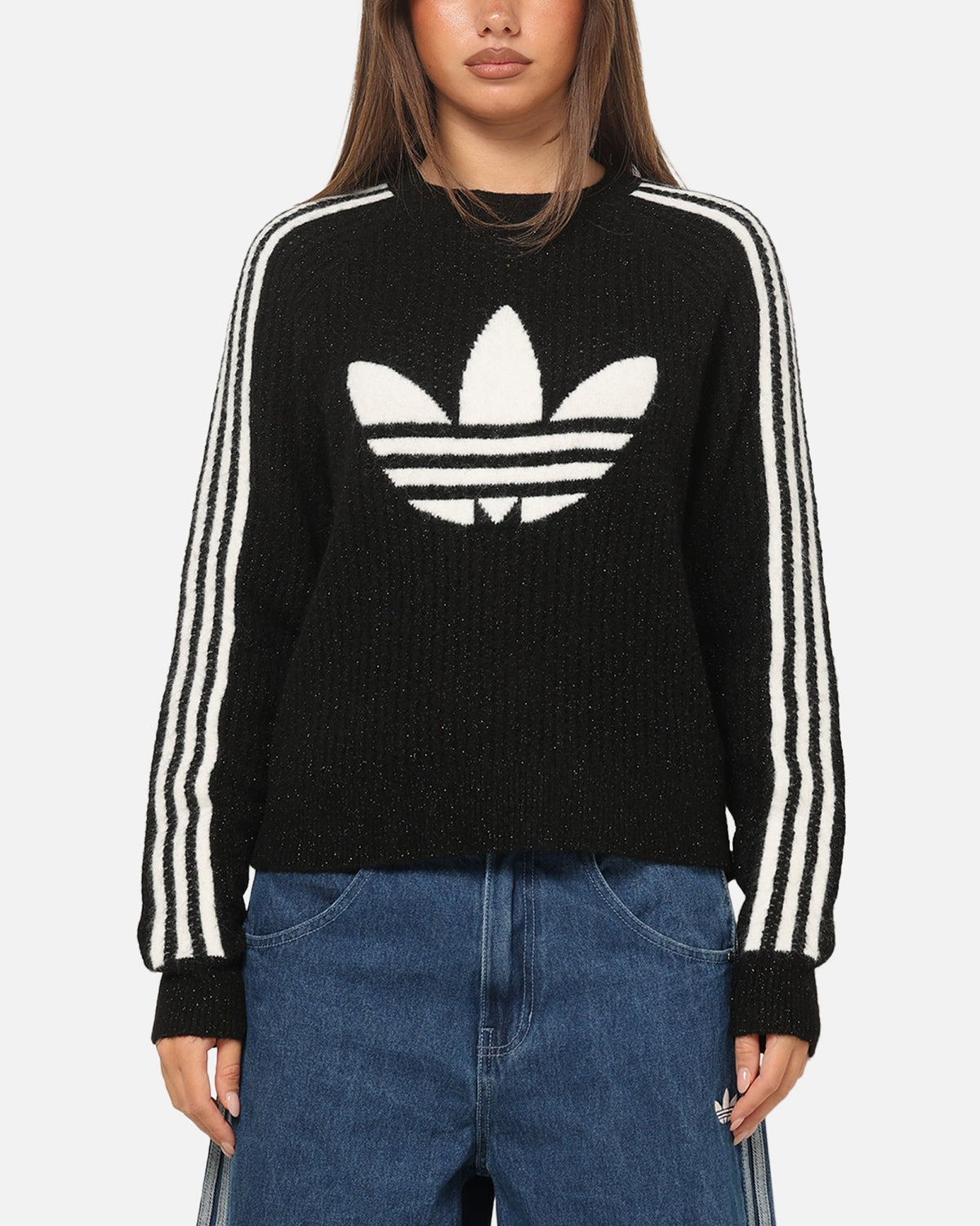 Best-Selling Adidas Women's Originals Knit Crewneck Black