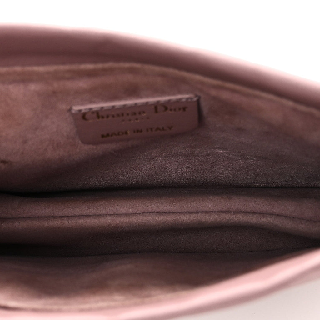 Lambskin Cannage Milly Mini Drawstring Bag Pink Peony AT My store