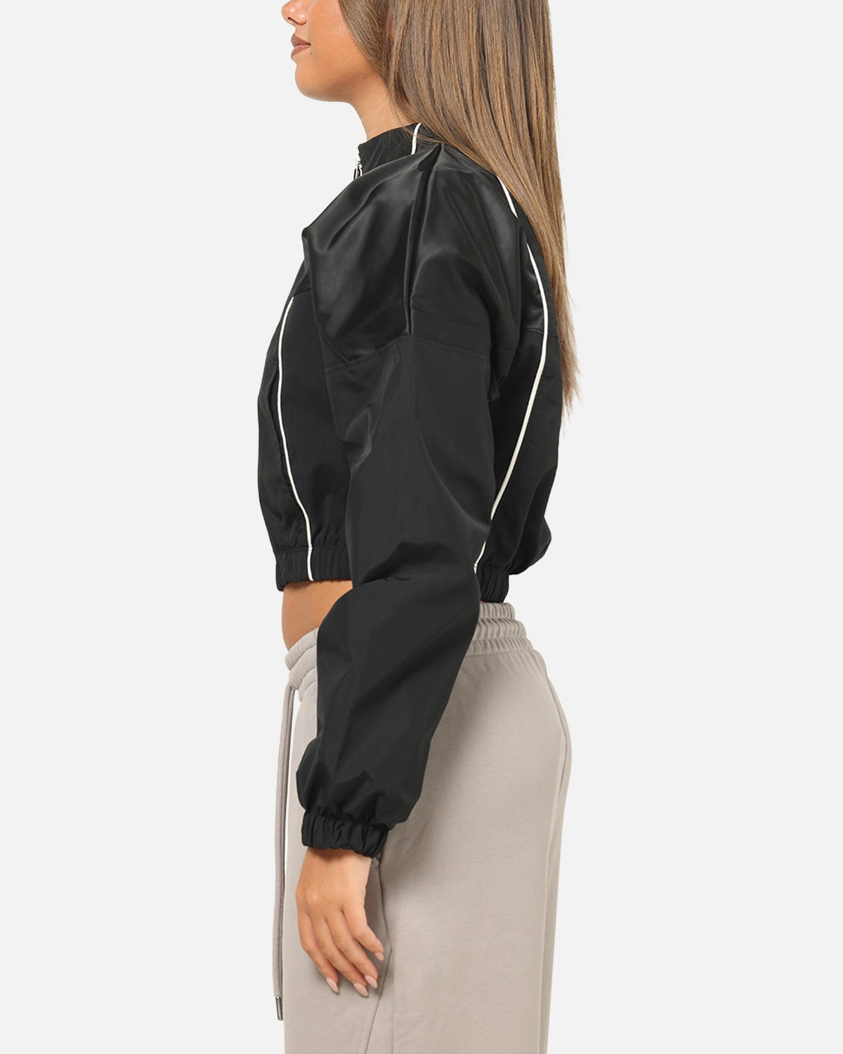 Top Seller Nike Women's Sportswear Shrunken Track Jacket Black/Black
