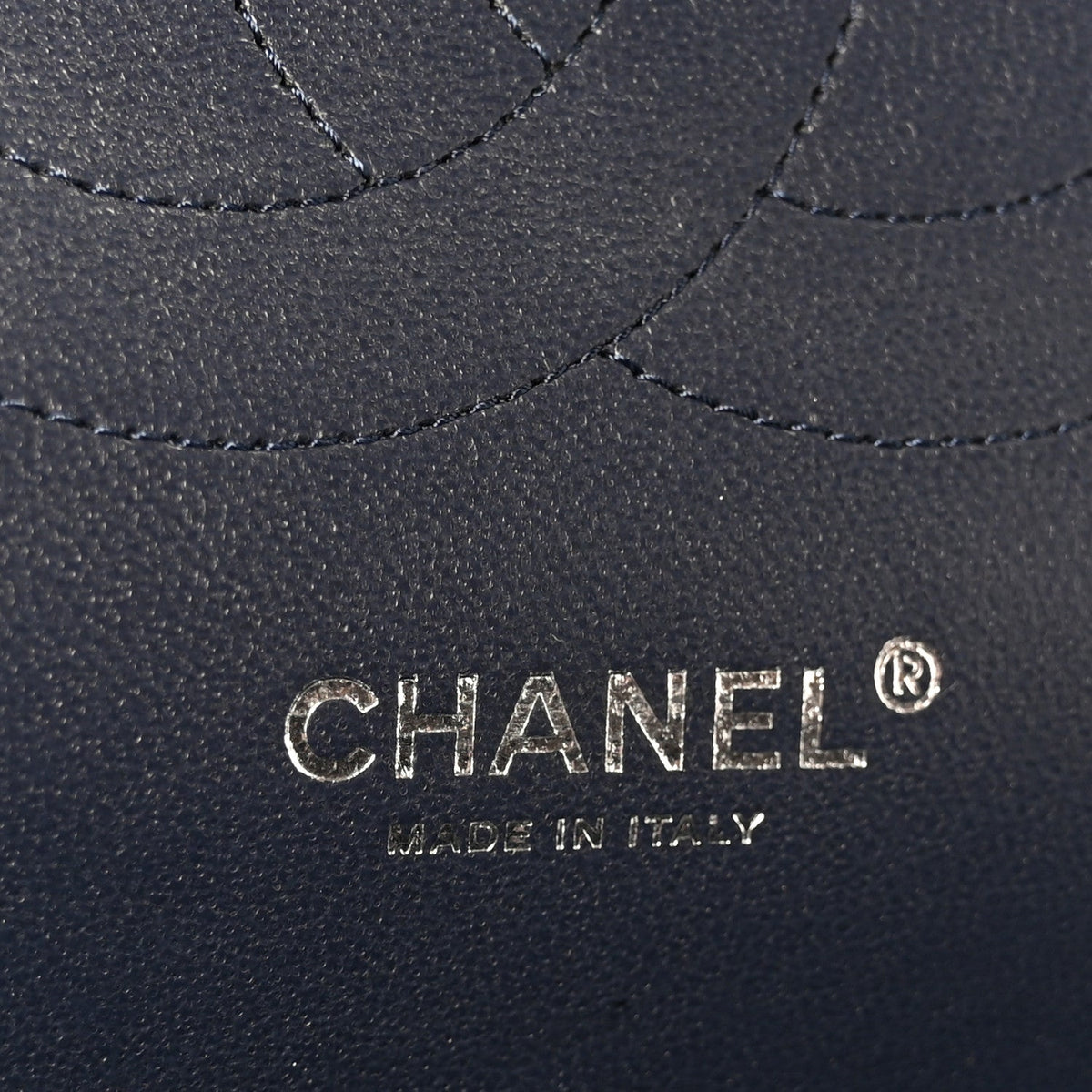 Caviar Quilted Jumbo Double Flap Navy Blue At My store