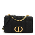 Grained Calfskin Cannage Large Caro Bag Black AT My store