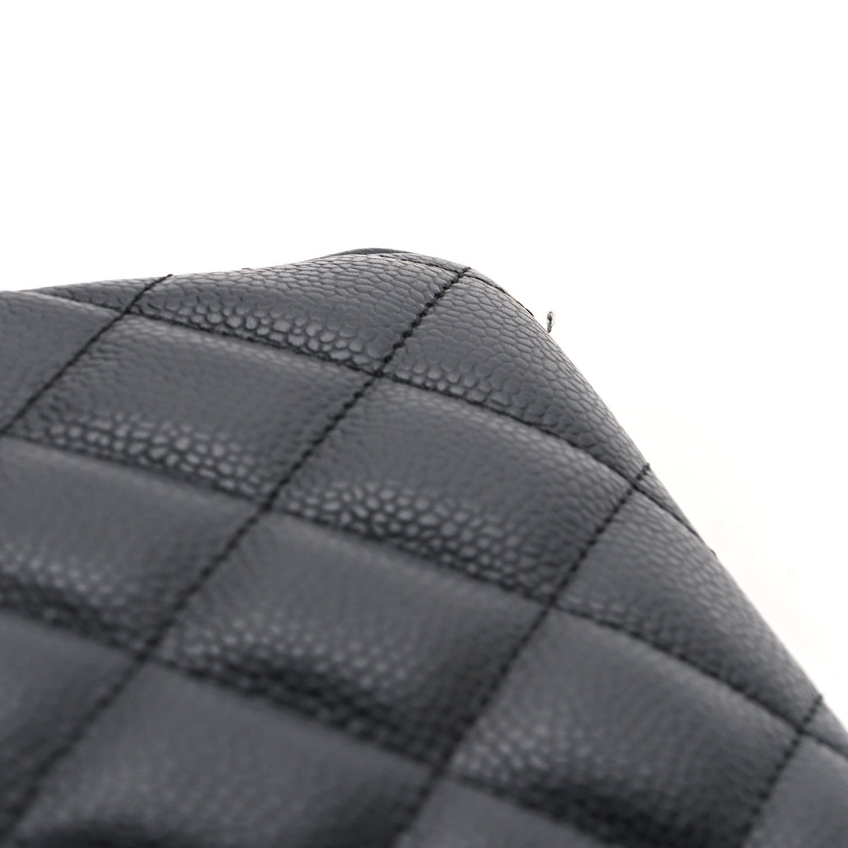 Caviar Quilted Jumbo Double Flap Black At My store