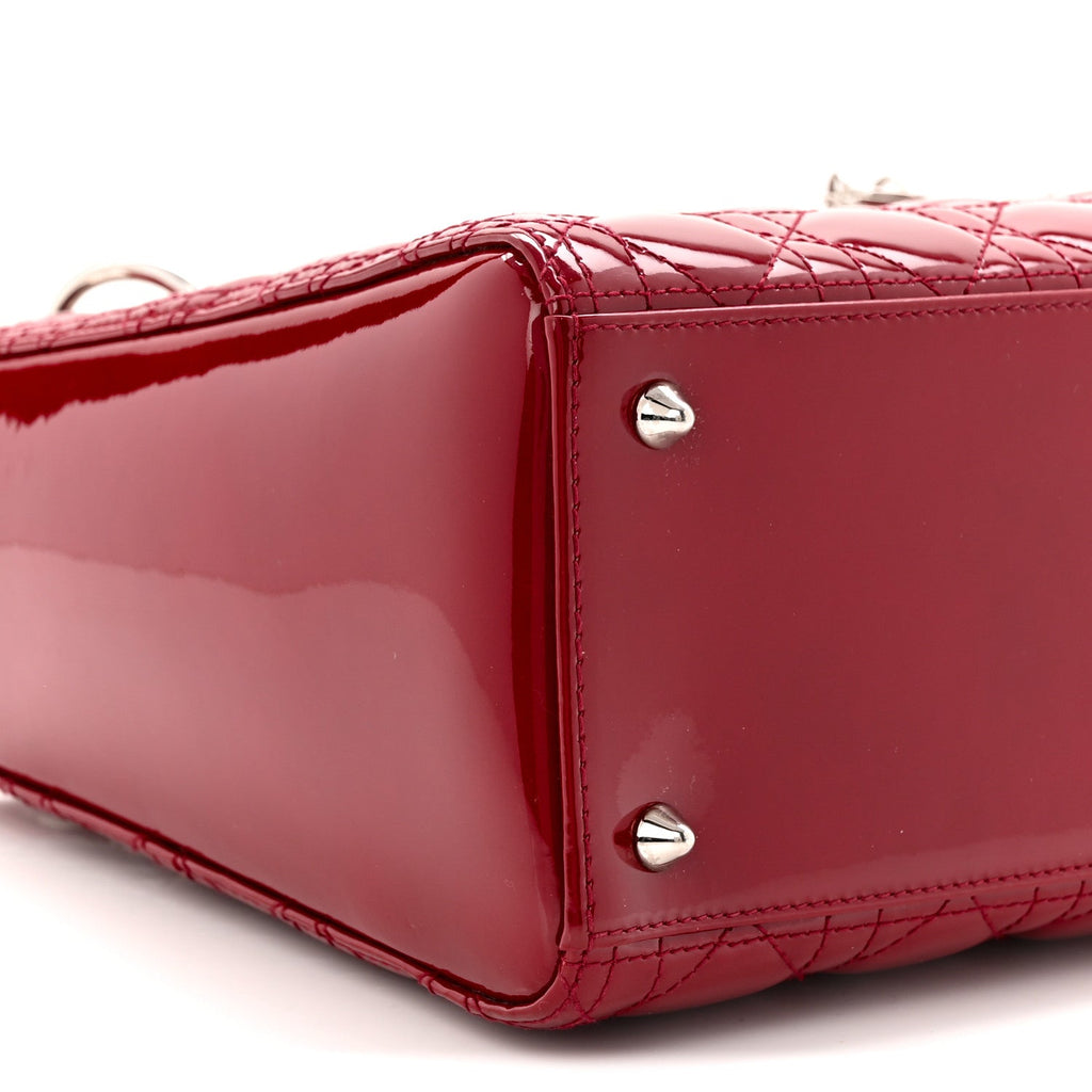 Patent Cannage Medium Lady Dior Red AT My store