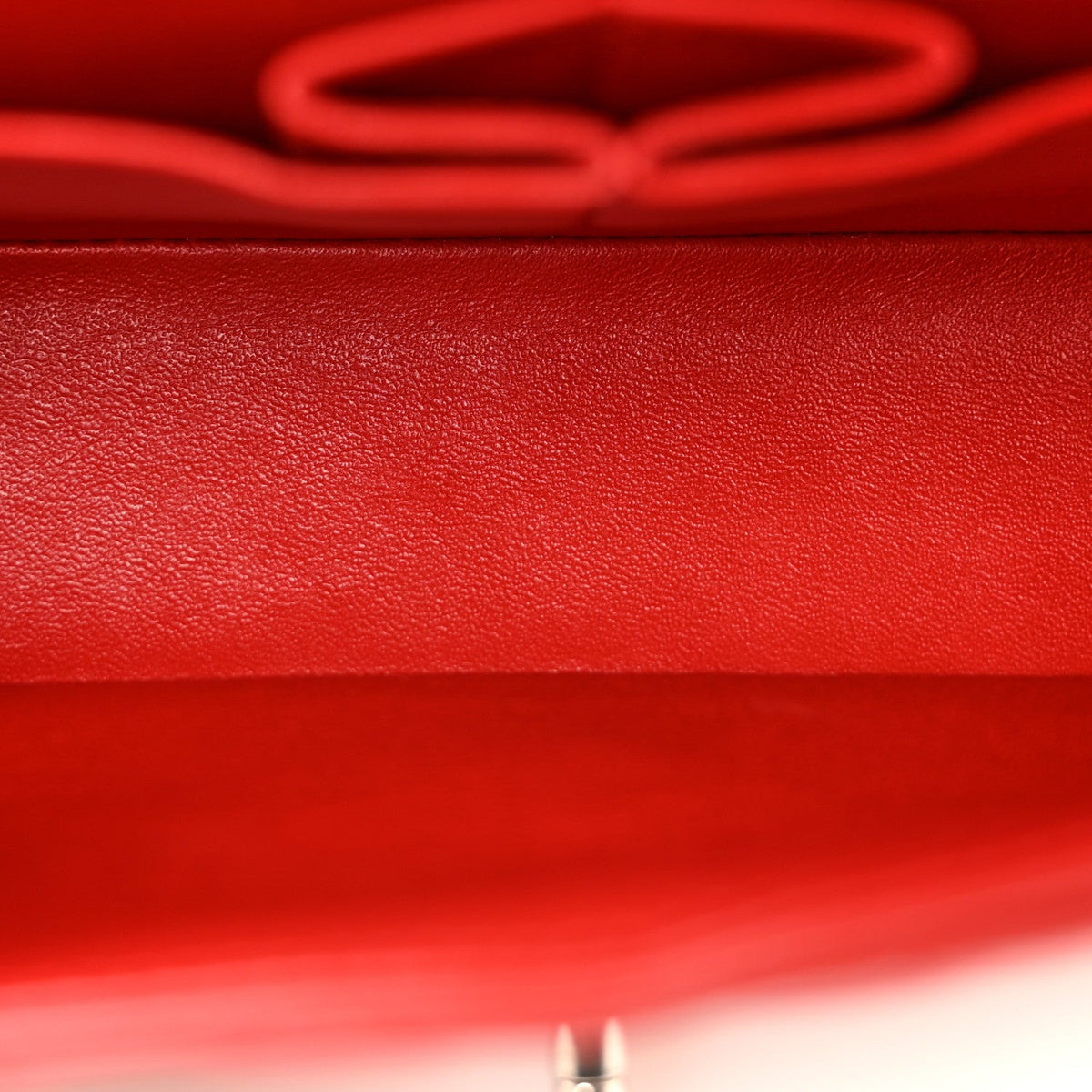 Lambskin Quilted Medium Double Flap Red At My store