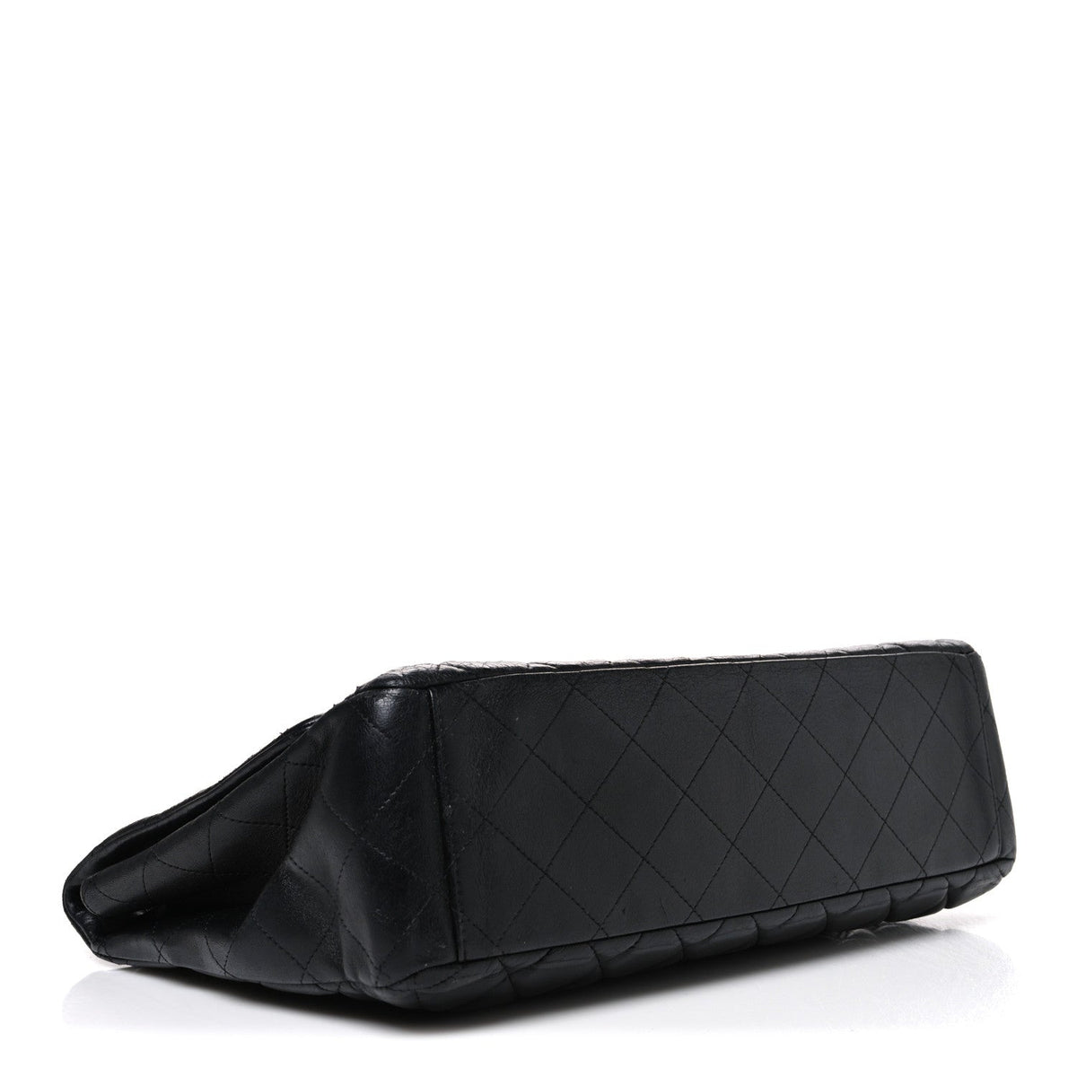 Lambskin Quilted Maxi Double Flap Black At My store