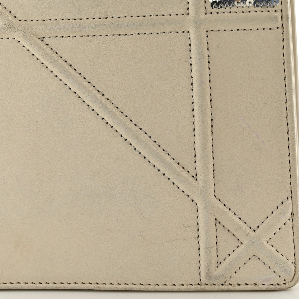 Lambskin Sequin Medium Diorama Flap Bag White AT My store