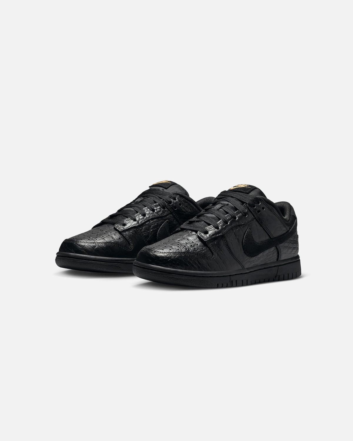 Top Seller Nike Women's Dunk Low "Croc Skin" Black/Black